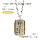 The Eye of Horus   Vintage Anubis   S925 Silver necklace for men  sterling silver   pendant  Jewelry