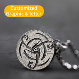 The Wizard Witcher necklace for men  Viking wolf stainless steel pendant