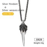 Dragon Claw sterling  S925 Silver necklace for men  sterling silver   pendant  Jewelry