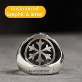 Spartacus Warriors sterling Silver Ring Male Ins Fashion Jewelry