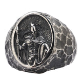 Spartacus Warriors sterling Silver Ring Male Ins Fashion Jewelry