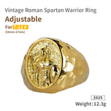 Spartacus Warriors sterling Silver Ring Male Ins Fashion Jewelry