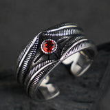 Vintage Feather  rings for man  Vintage  stainless steel  fashion jewelry