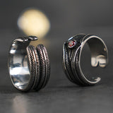 Vintage Feather  rings for man  Vintage  stainless steel  fashion jewelry