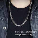 Cuban chain  Hip pop design men's women's necklace stainless steel fashion Jewelry