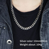 Cuban chain  Hip pop design men's women's necklace stainless steel fashion Jewelry