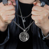 Spartacus Warriors stainless Steel Pendant  Male Ins  Necklace Jewelry