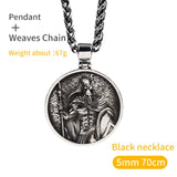 Spartacus Warriors stainless Steel Pendant  Male Ins  Necklace Jewelry