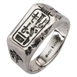 925 Silver Egyptian Eye of Horus Ring Anubis Trendy Male Ring Single Tail Ring Fashion Jewelry