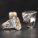 Wrath of Zeus Lightning Bolt  Ring Trendy Male God 925 Silver Ring Punk  Fashion Jewelry