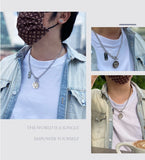 Tiger Stainless Steel Chain Necklaces for Women Men Long Hip Hop Necklace On The Neck Fashion Jewelry Accessories Friends Gifts