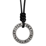 Viking Circle Pendant 925 Silver  Round necklace Trendy Men and Women Retro Jewelry