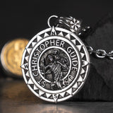 Travel Safe Compass St Christopher  Stainless Steel Chain Necklaces for Men Fashion Jewelry Accessories Friends Gifts