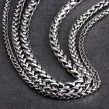 Weaving Wheat design 925 Sterling Silver chain choker  and  Sweater chain necklace for man  fashion