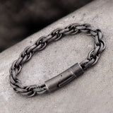 High quality Twist Link bracelet for men stainless steel fashion Jewelry can customized