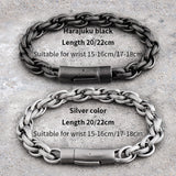 High quality Twist Link bracelet for men stainless steel fashion Jewelry can customized