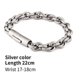 High quality Twist Link bracelet for men stainless steel fashion Jewelry can customized