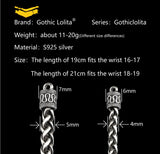 925 Silver Weaving Chain bracelet for men vintage fashion Jewelry  Thai Silver High quality  mygrillz