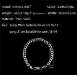 925 Silver bracelet for men vintage fashion Jewelry  Thai Silver High quality brief