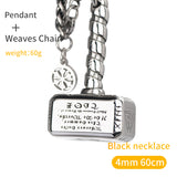 Nordic mythology Viking rune hammer totem stainless steel necklace the pendant  for  Men mygrillz